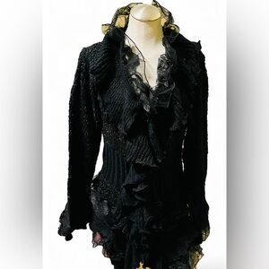 NEW Simply Couture Black Lace Cardigan